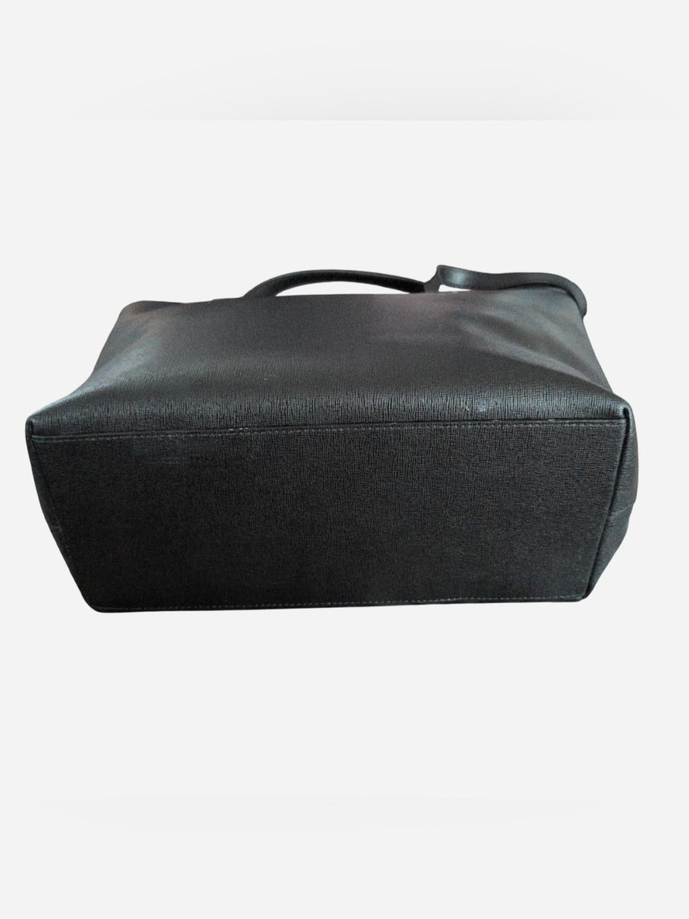 Furla Black Leather Tote with Gold Hardware - Picture 3 of 7